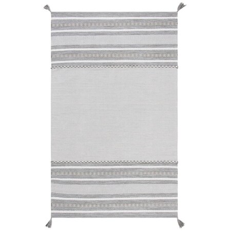 Safavieh 5 x 8 ft. Montauk Hand Woven Rectangle Area Rug Grey & Ivory MTK215F-5